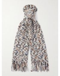 A.P.C. - Noah Fringed Knitted Scarf - Lyst