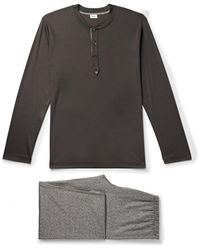 Zimmerli of Switzerland - Sea Island Cotton And Silk-blend Jersey Pyjama Set - Lyst