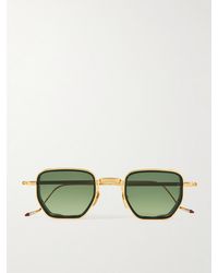 Jacques Marie Mage - Atkins D-Frame And-Tone Titanium Sunglasses - Lyst