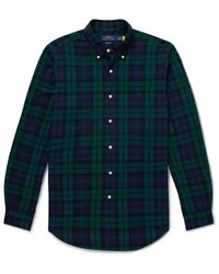 Polo Ralph Lauren - Button-down Collar Logo-embroidered Checked Cotton Oxford Shirt - Lyst