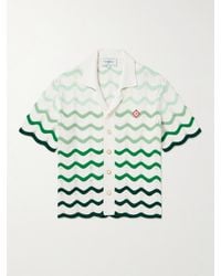 Casablancabrand - Camicia in cotone crochet Wavy Gradient - Lyst