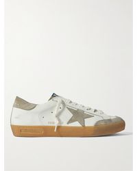 Golden Goose - Super-star Penstar Leather And Suede Sneakers - Lyst