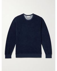 Hartford Cotton-blend Terry Sweatshirt - Blue