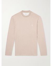 Brunello Cucinelli - Logo-Embroidered Cotton-Jersey T-Shirt - Lyst