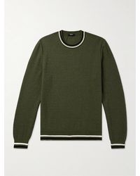 Balmain - Monogrammed Merino Wool-blend Sweater - Lyst