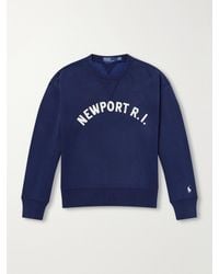Polo Ralph Lauren - Appliquéd Cotton-Blend Jersey Sweatshirt - Lyst