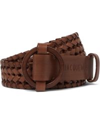 Jacquemus 3cm Brown Woven Leather Belt