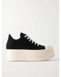Rick Owens - Double Bumper Platform Brushed-Cotton Sneakers - Lyst