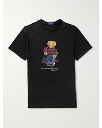 Polo Ralph Lauren - T-Shirt aus Baumwoll-Jersey mit Print - Lyst