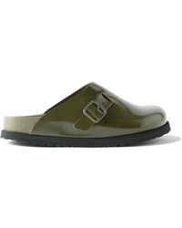 Birkenstock - 33 Dougal Buckled Glossed-leather Clogs - Lyst