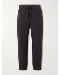 James Perse - Straight-Leg Linen-Blend Canvas Drawstring Trousers - Lyst