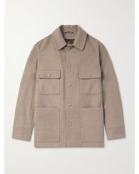 Loro Piana - Darcy Pecora Nera Wool-Felt Overshirt - Lyst