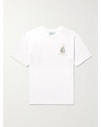 Casablanca - Objets En Vrac Logo-print Organic Cotton-jersey T-shirt - Lyst