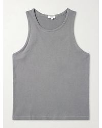 Agolde - Viggo Ribbed Stretch Organic Cotton And Tencel Lyocell-Blend Tank Top - Lyst