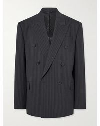 Acne Studios - Jarvel Double-Breasted Pinstriped Wool-Blend Suit Jacket - Lyst