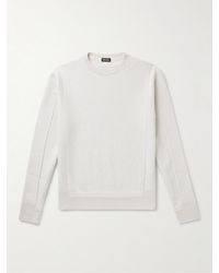 Zegna - Wool And Cashmere-blend Sweater - Lyst