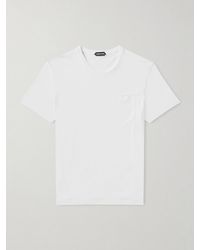 Tom Ford - Cotton And Silk-Blend Jersey T-Shirt - Lyst