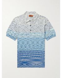 Missoni - Dégradé Space-dyed Cotton-jersey Polo Shirt - Lyst