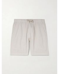 Hartford - Joggy Straight-Leg Linen Bermuda Shorts - Lyst