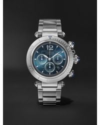 Cartier - Pasha De Automatic Chronograph 41mm Stainless Steel Watch, Ref. No. Wspa0039 - Lyst