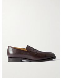 Majordome - M08 Cross-grain Leather Penny Loafers - Lyst
