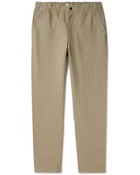 Norse Projects - Ezra Straight-leg Cotton And Linen-blend Trousers - Lyst