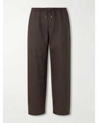 A Kind Of Guise - Samurai Wide-Leg Wool-Twill Drawstring Trousers - Lyst