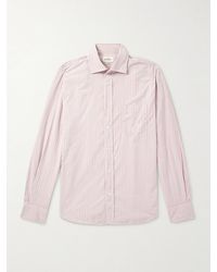 Hartford - Paul Striped Cotton-Poplin Shirt - Lyst
