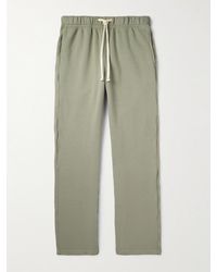 Les Tien - Straight-leg Garment-dyed Cotton-jersey Sweatpants - Lyst