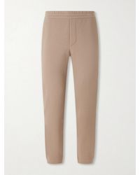 ZEGNA - Straight-Leg Honeycomb-Knit Cotton, Wool And Silk-Blend Sweatpants - Lyst