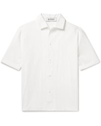 Rohe - Striped Textured Cotton-blend Poplin Shirt - Lyst