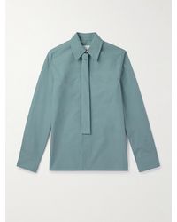 Jil Sander - Cotton-Poplin Shirt With Tie - Lyst