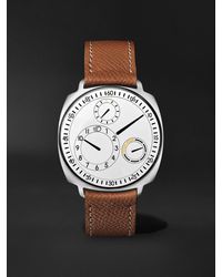 Ressence - Type 1.3 Squared V2 Automatic 42mm Titanium And Leather Watch - Lyst