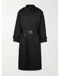 Enfants Riches Deprimes - Belted Wool-blend Twill Trench Coat - Lyst