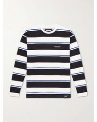 Neighborhood - Logo-Embroidered Striped Cotton-Jersey Sweater - Lyst