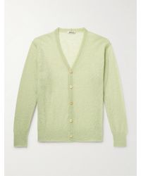 AURALEE - Brushed Mohair-blend Cardigan - Lyst