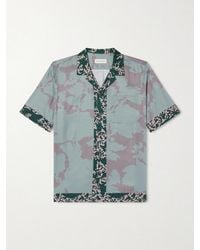 Dries Van Noten - Camp-Collar Printed Satin Shirt - Lyst