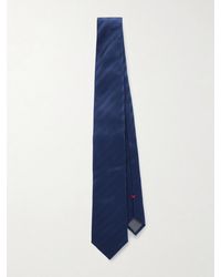 Brunello Cucinelli - 8cm Striped Silk-jacquard Tie - Lyst