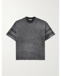 John Elliott - Rush Practice Striped Cotton-jersey T-shirt - Lyst