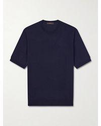 Slowear - Cotton And Silk-Blend T-Shirt - Lyst