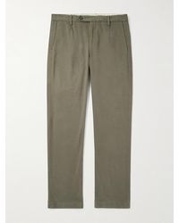 Massimo Alba - Straight-Leg Stretch-Cotton Gabardine Trousers - Lyst