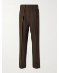 Tom Ford - Pleated Wool Wide-leg Trousers - Lyst