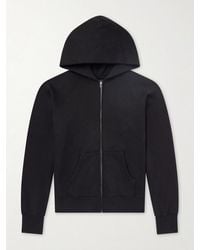 Les Tien - Heavyweight Structured-Fleec Cotton-Jersey Raglan Zip-Up Hoodie - Lyst