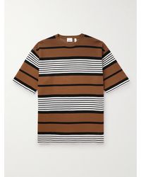 Burberry - T-Shirt aus Mesh mit Streifen - Lyst