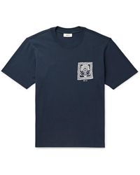 NN07 - Adam 3209 Floral-print Pima Cotton-jersey T-shirt - Lyst