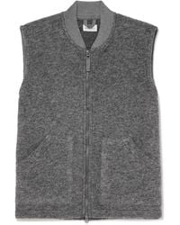 Hartford - Boiled Wool-Blend Fleece Gilet - Lyst