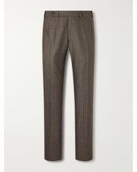 Brioni - Plume Straight-Leg Herringbone Wool Suit Trousers - Lyst