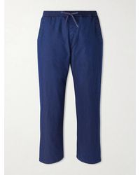 A Kind Of Guise - Nanamica Insulation Cropped Straight-leg Padded Cotton-blend Trousers - Lyst