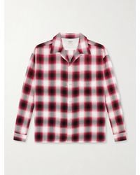 SAINT Mxxxxxx - Convertible-collar Checked Flannel Shirt - Lyst