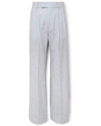Amiri - Wide-leg Pleated Woven Suit Trousers - Lyst